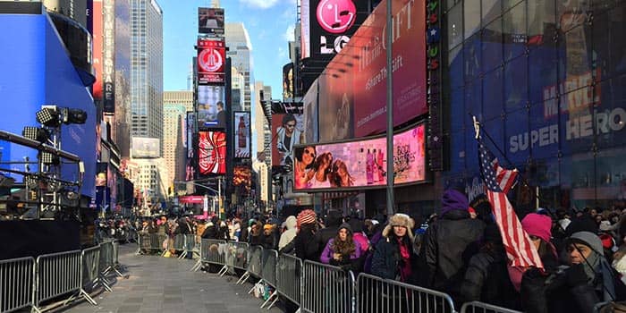 Revéillon em Nova York - Times Square Revéillon em Nova York - Times Square