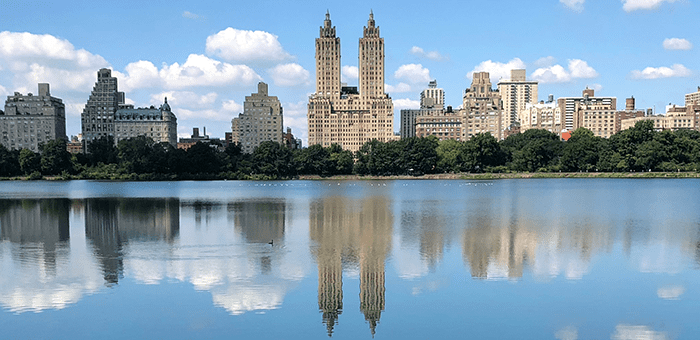 Central Park em Nova York - Jacqueline Kennedy Onassis Reservoir Central Park em Nova York - Jacqueline Kennedy Onassis Reservoir
